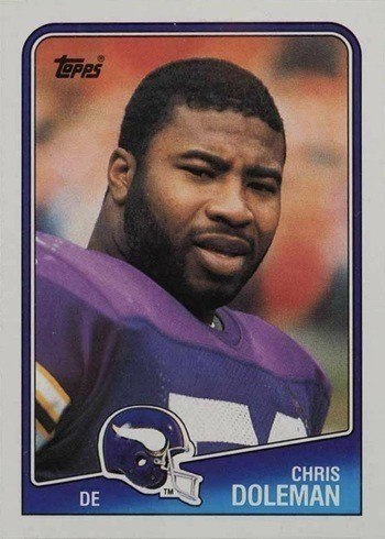 1988 Topps #157 Chris Doleman Rookie Card