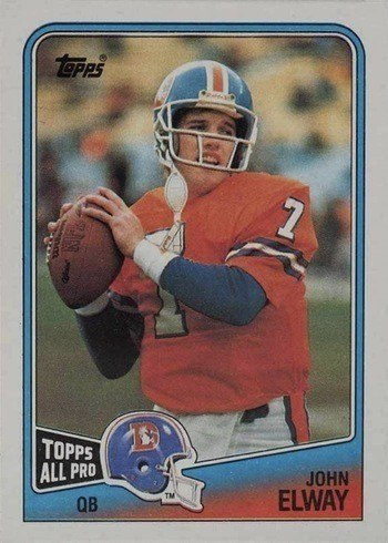 1988 Topps #23 John Elway Football Card 1988 Topps #23 John Elway Football Card