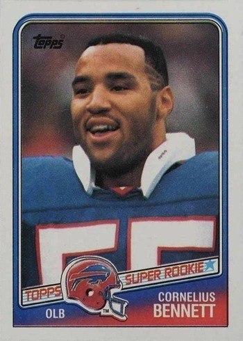 1988 Topps #230 Cornelius Bennet Rookie Card 1988 Topps #230 Cornelius Bennet Rookie Card