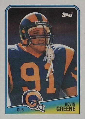 1988 Topps #300 Kevin Greene Rookie Card 1988 Topps #300 Kevin Greene Rookie Card