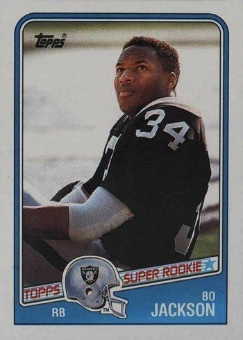 1988 Topps #327 Bo Jackson Rookie Card 1988 Topps #327 Bo Jackson Rookie Card