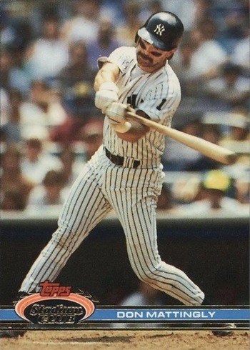 1991 Topps Stadium Club #21 Don Mattingly Baseball Card 1991 Topps Stadium Club #21 Don Mattingly Baseball Card