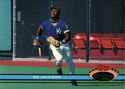1991 Topps Stadium Club #224 Bo Jackson Baseball Card 1991 Topps Stadium Club #224 Bo Jackson Baseball Card