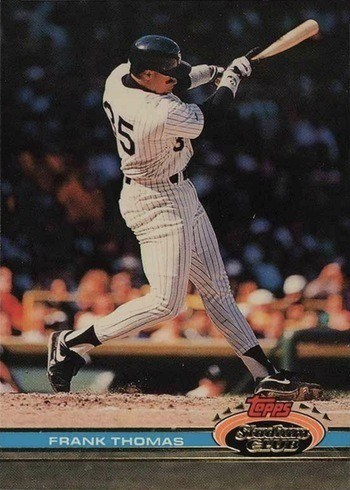 1991 Topps Stadium Club #57 Frank Thomas Baseball Card 1991 Topps Stadium Club #57 Frank Thomas Baseball Card