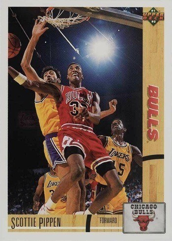 1991 Upper Deck #125 Scottie Pippen Basketball Card 1991 Upper Deck #125 Scottie Pippen Basketball Card