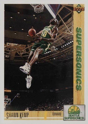 1991 Upper Deck #173 Shawn Kemp Basketball Card
