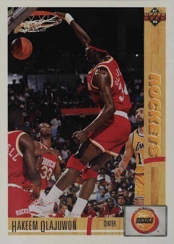 1991 Upper Deck #254 Hakeem Olajuwon Basketball Card 1991 Upper Deck #254 Hakeem Olajuwon Basketball Card