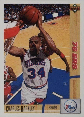 1991 Upper Deck #345 Charles Barkley Basketball Card 1991 Upper Deck #345 Charles Barkley Basketball Card