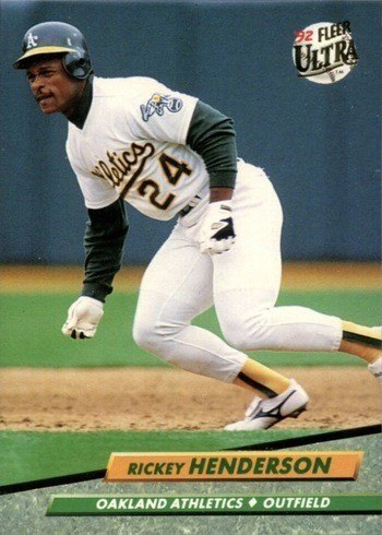 1992 Fleer Ultra #114 Rickey Henderson Baseball Card