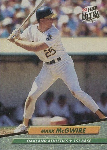 1992 Fleer Ultra #115 Mark McGwire Baseball Card