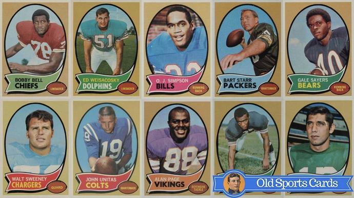 Most Valuable 1970 Topps Football Cards