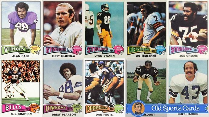 Most Valuable 1975 Topps Football Cards