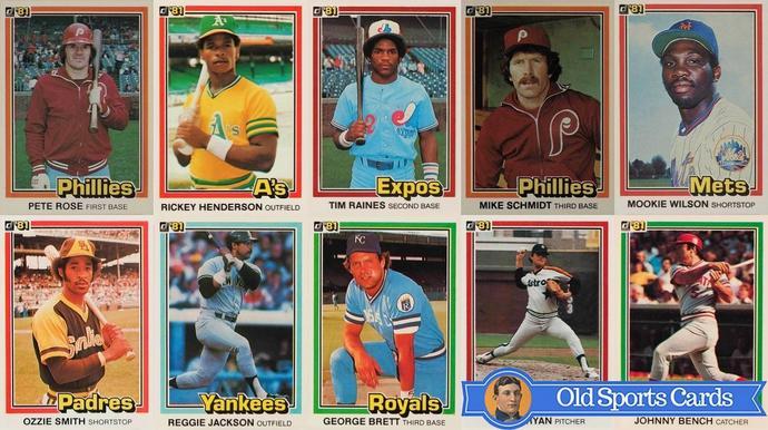 Most Valuable 1981 Donruss Baseball Cards