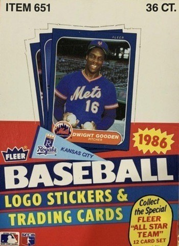 Unopened Box of 1986 Fleer Baseball Cards