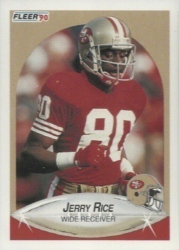 1990 Fleer #13 Jerry Rice Football Card