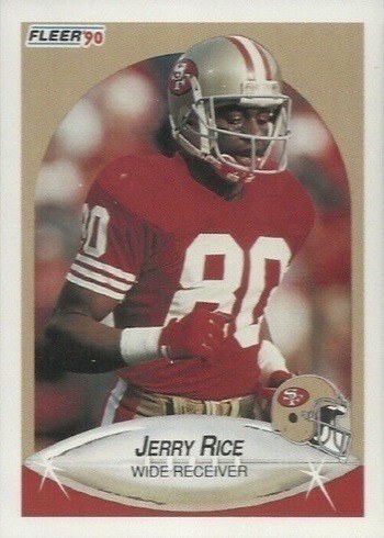 1990 Fleer #13 Jerry Rice Football Card 1990 Fleer #13 Jerry Rice Football Card