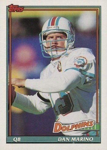 1991 Topps #112 Dan Marino Football Card