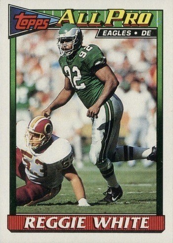 1991 Topps #212 Reggie White Football Card 1991 Topps #212 Reggie White Football Card