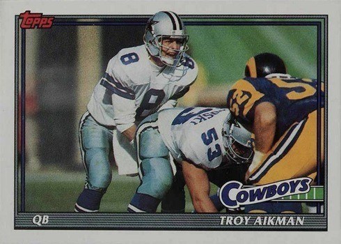 1991 Topps #371 Troy Aikman Football Card