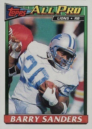1991 Topps #415 Barry Sanders Football Card