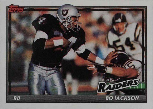 1991 Topps #99 Bo Jackson Football Card 1991 Topps #99 Bo Jackson Football Card