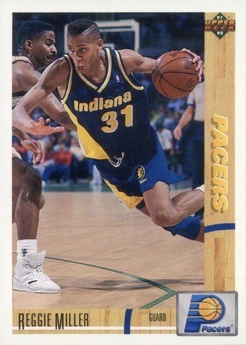 1991 Upper Deck #256 Reggie Miller Basketball Card 1991 Upper Deck #256 Reggie Miller Basketball Card
