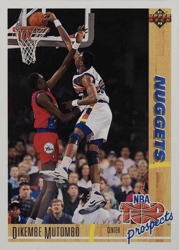 1991 Upper Deck #446 Dikembe Mutombo Basketball Card