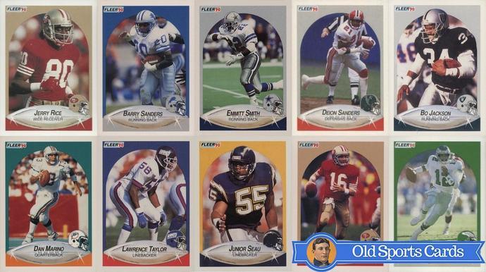 Most Valuable 1990 Fleer Football Cards