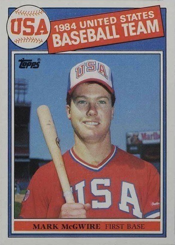 1985 Topps #401 Mark McGwire Rookie Card