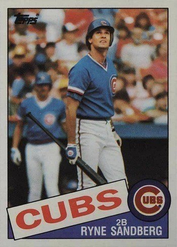 1985 Topps #460 Ryne Sandberg Baseball Card 1985 Topps #460 Ryne Sandberg Baseball Card
