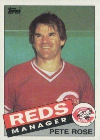 1985 Topps #547 Pete Rose Baseball Card