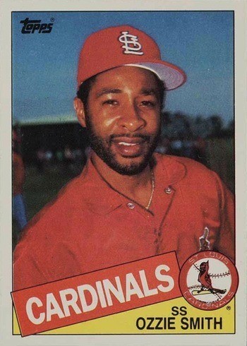 1985 Topps #605 Ozzie Smith Baseball Card 1985 Topps #605 Ozzie Smith Baseball Card