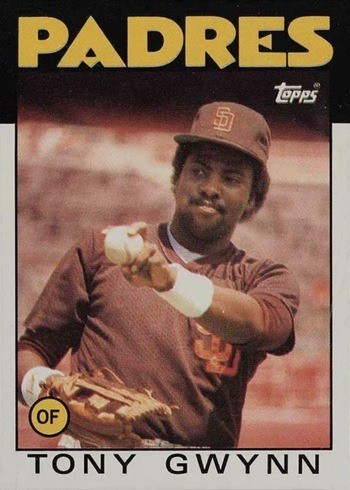 1986 Topps #10 Tony Gwynn Baseball Card 1986 Topps #10 Tony Gwynn Baseball Card