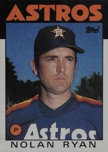 1986 Topps #100 Nolan Ryan Baseball Card