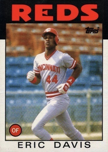 1986 Topps #28 Eric Davis Rookie Card