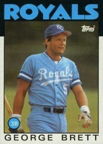 1986 Topps #300 George Brett Baseball Card 1986 Topps #300 George Brett Baseball Card
