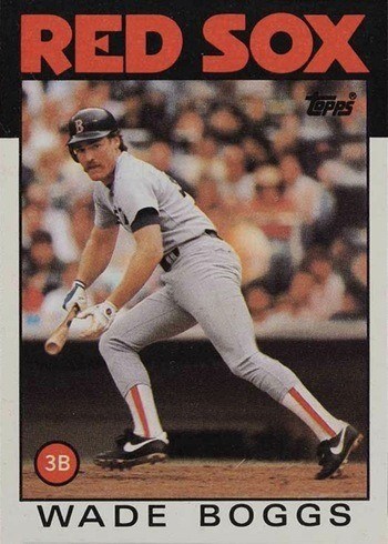1986 Topps #510 Wade Boggs Baseball Card 1986 Topps #510 Wade Boggs Baseball Card