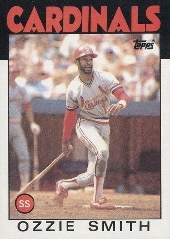 1986 Topps #730 Ozzie Smith Baseball Card 1986 Topps #730 Ozzie Smith Baseball Card