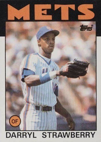 1986 Topps #80 Darryl Strawberry Baseball Card 1986 Topps #80 Darryl Strawberry Baseball Card