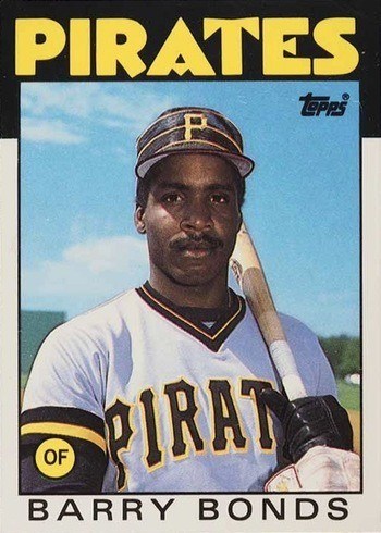 1986 Topps Traded #11T Barry Bonds Rookie Card 1986 Topps Traded #11T Barry Bonds Rookie Card