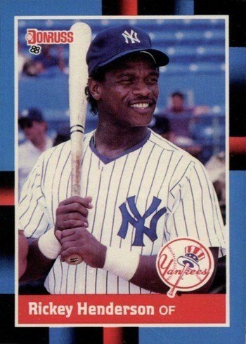 1988 Donruss #277 Rickey Henderson Baseball Card 1988 Donruss #277 Rickey Henderson Baseball Card