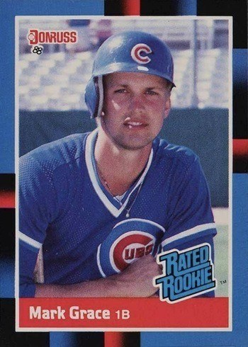 1988 Donruss #40 Mark Grace Rookie Card 1988 Donruss #40 Mark Grace Rookie Card