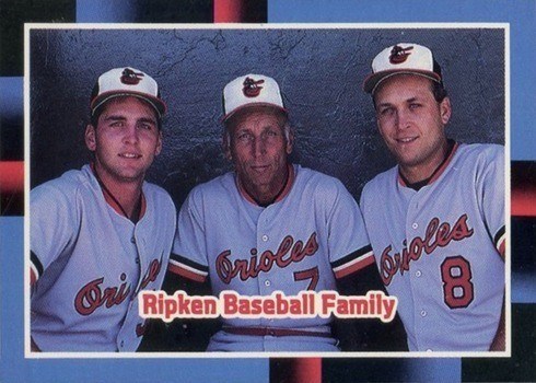 1988 Donruss #625 Ripken Family Baseball Card 1988 Donruss #625 Ripken Family Baseball Card