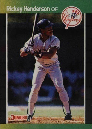 1989 Donruss #245 Rickey Henderson Baseball Card 1989 Donruss #245 Rickey Henderson Baseball Card