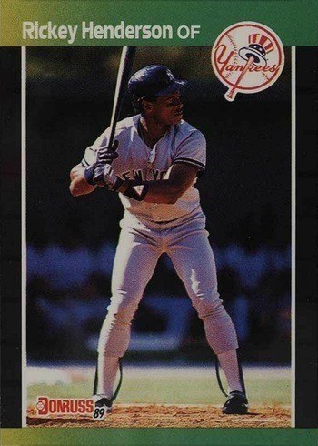 1989 Donruss #245 Rickey Henderson Baseball Card