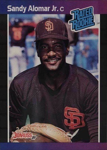 1989 Donruss #28 Sandy Alomar Jr. Rookie Card 1989 Donruss #28 Sandy Alomar Jr. Rookie Card