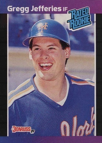 1989 Donruss #35 Greg Jefferies Rookie Card 1989 Donruss #35 Greg Jefferies Rookie Card