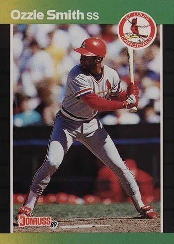 1989 Donruss #63 Ozzie Smith Baseball Card 1989 Donruss #63 Ozzie Smith Baseball Card