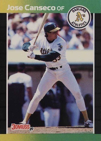 1989 Donruss #91 Jose Canseco Baseball Card 1989 Donruss #91 Jose Canseco Baseball Card