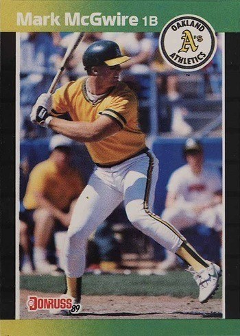 1989 Donruss #95 Mark McGwire Baseball Card 1989 Donruss #95 Mark McGwire Baseball Card